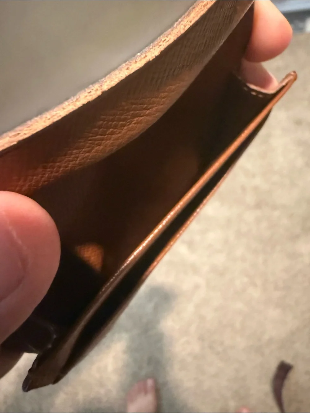 Louis Vuitton Monogram Canvas Card — Brown